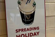 Guinness Christmas Tin Metal Sign