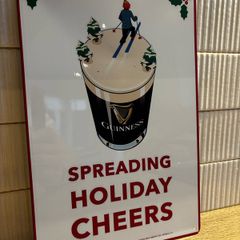 Guinness Christmas Tin Metal Sign