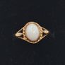 9ct  opal yellow gold ring size M Image 3