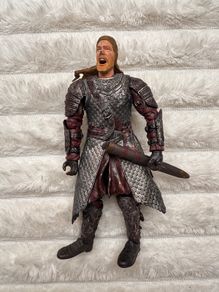2002 Lord Of The Rings The Two Towers Rohirrim Action Figure approx. 16 cm. Used Damaged Loose legs Please see photos