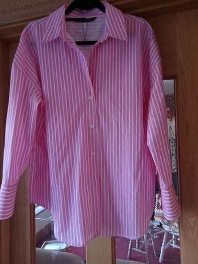 ZARA, Oversized poplin shirt, Medium BNWOTladies blouse,