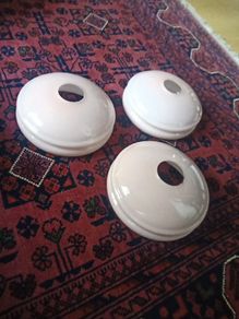 Vintage glass lampshades