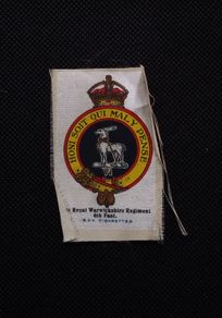 The Royal Warwickshire Regiment : 1915 Cigarette Silk - WW1