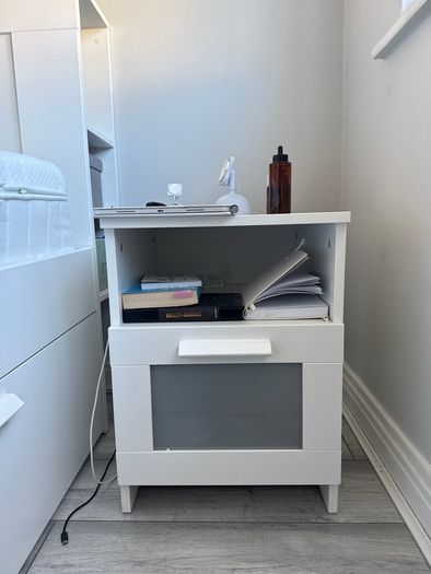Brimnes bed / bed side tables and mattress