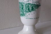 The Cliffs of Moher Co. Clare , Wine Goblet : Vintage Carrigdhoun Pottery , Cork