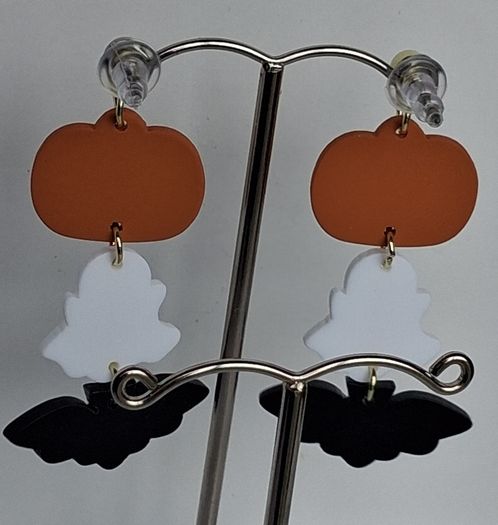 Spooky Trio Halloween Clay Earrings