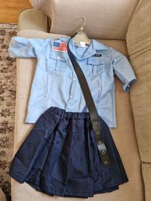 Police Halloween Costume 9-12 yrs