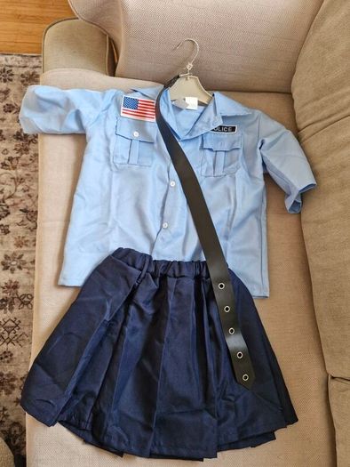 Police Halloween Costume 9-12 yrs