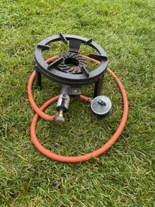 cast iron burner camping cooker