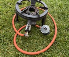 cast iron burner camping cooker