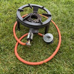 cast iron burner camping cooker