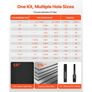 Knockout Punch Set, 147.1 kN Hydraulic Knockout Set, 12.7 to 101.6mm KO Tool Kit Hole Making Tool, KO Tools Kit W/10 Dies for Metal Electrical Cabinet, Electrical Control Cabinet, Switch Cabinet Image 4