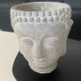 Cement Buddha Head Candle Image 5