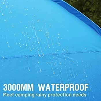 Camping Tunnel Tent 4-6 Man Large Family Tent With 2 Bedroom 6 Person Tent 3000mm Waterproof With Living Area 6 Man Tents for Camping Outdoor Hiking UV Protection (FREE SHIPPING)
