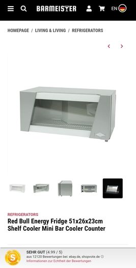 Red Bull Bar Top Fridge