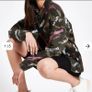 River Island Denim Jacket Khaki Image 2