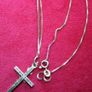 9ct Yellow Gold 375 Pendant Cross on a 9ct Yellow Gold 375 Chain Necklaces 3,5g Image 7