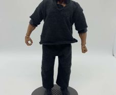 wwe elite The Rock with Entrance greats clothing & stand action figure