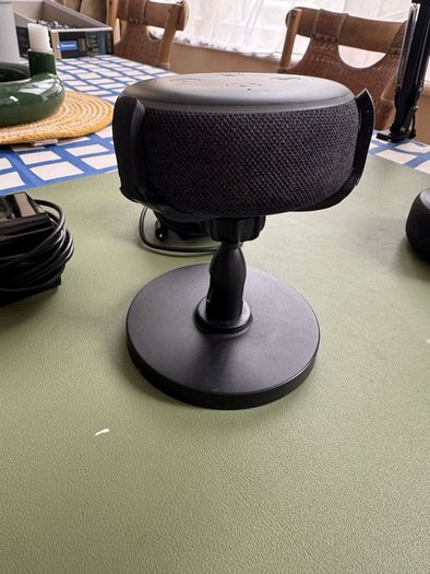 2 x Amazon Echo Dot - 3rd Gen, with 1 x stand and chargers
