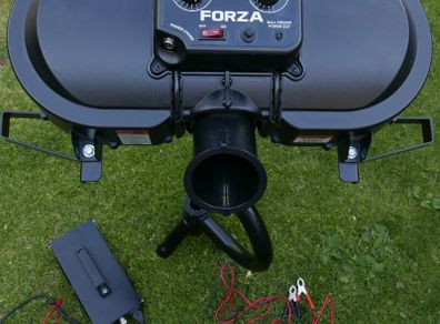 FORZA V90 Twin Wheel Cricket Bowling Machine - Dual Wheel Design - Up to 90mph for Indoor and Outdoor Use