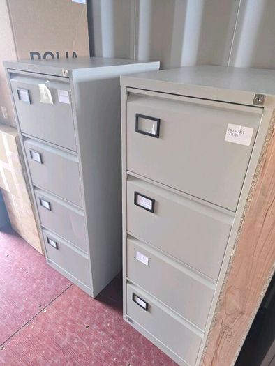 40 second-hand 4 drawer filing cabinets.