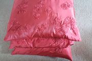 3 Coral Silk style cushion covers