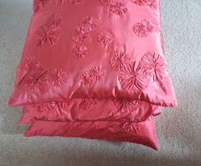 3 Coral Silk style cushion covers