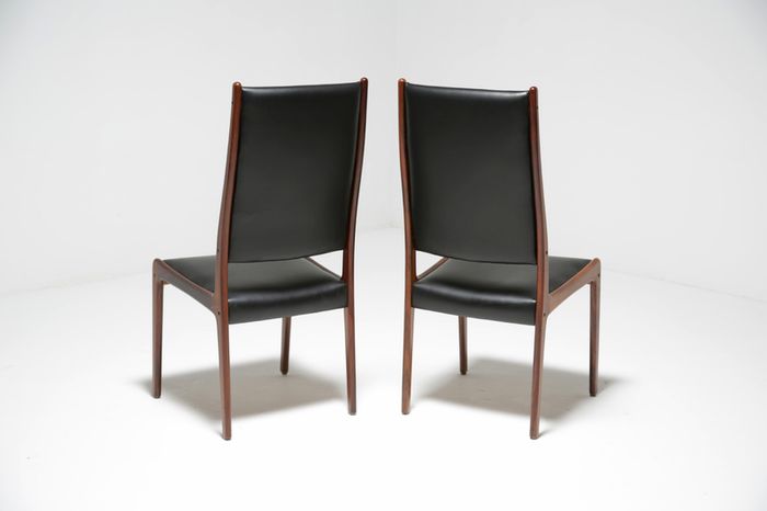 Vintage Danish Rosewood Dining Chairs by Johannes Andersen for Mogens Kold