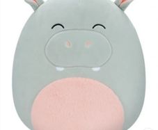 Squishmallows 30 cm Harrison Grey Hippo Soft Plush