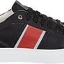 GUESS Men's Leather Sneakers, Todi Low, Black, Size EU 43, UK 9, US 10 Image 9