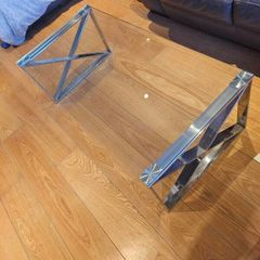 Glass coffee table