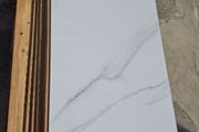 White marble effect porcelain tile Natural and polished 1200x600and 60x60