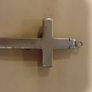 Antique Brass And Wood Crucifix Image 2