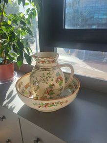 Antique jug and basin