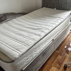 Single bed with 2 mattress