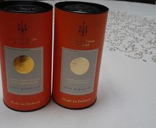 Empty " Lismore Co" biscuit cardboard containers
