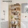 2 Bamboo shelving units - 6 Tier perfect condition Image 5