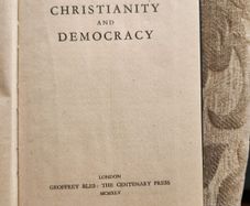 Christianity And Democracy.  By Jacques Maritain.1945 First Edition Hardback In Good Condition. See Photos For Same.