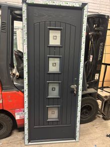 Anthracite on white Composite Door