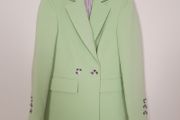 Topshop Pastel Green Double Breasted Tailored Blazer Jacket 6UK/34EU