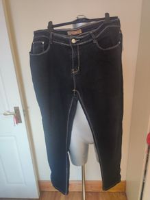 Miss Cherry stretchy ankle zip jeans size UK18 EU46 Postage included