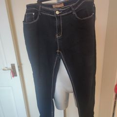 Miss Cherry stretchy ankle zip jeans size UK18 EU46 Postage included
