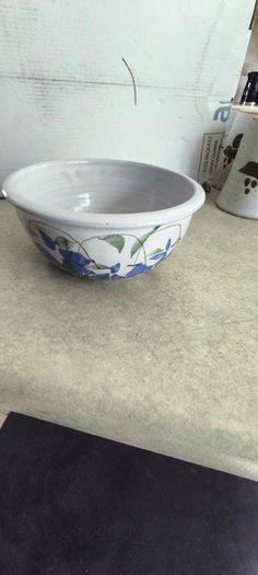 Judy Greene Pottery from Galway, Ireland, featuring a distinct floral breakfast bowl.