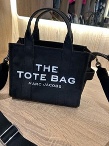 Marc Jacobs Black Canvas Small Tote Bag