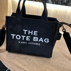 Marc Jacobs Black Canvas Small Tote Bag