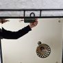Portland Beautiful black wrought iron mirror (57cm x 81cm) Brand New Image 4