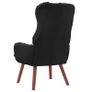 Armchair Black  Artificial Leather Image 6