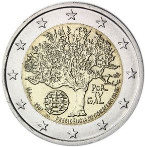 Portugal 2 Euro Commemorative Coin 2007 - Presidency of the Council of the EU. Uncirculated.