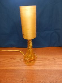1960's Murano Glass Lamp & Fibreglass shade