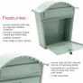 Classic Wall Mounted Galvanised Steel Lockable Weatherproof Post Box 36x37x13cm (MULTIPLE COLOURS AVAILABLE) Image 9